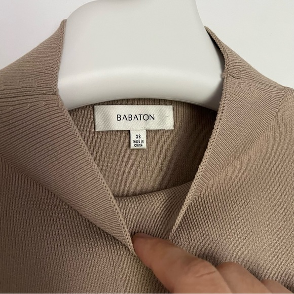 Aritzia Babaton Walter Sweater Tan Size XS - Picture 5 of 8